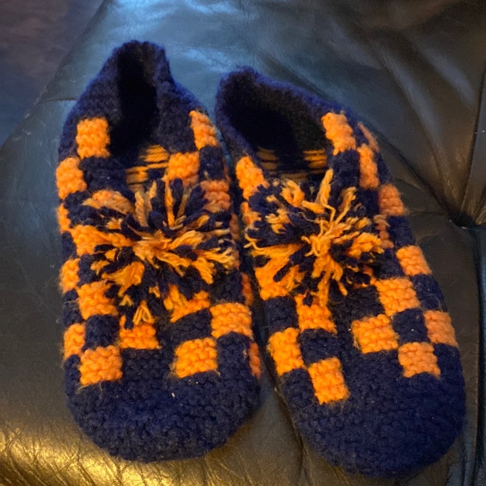 Ladies hand knitted slippers